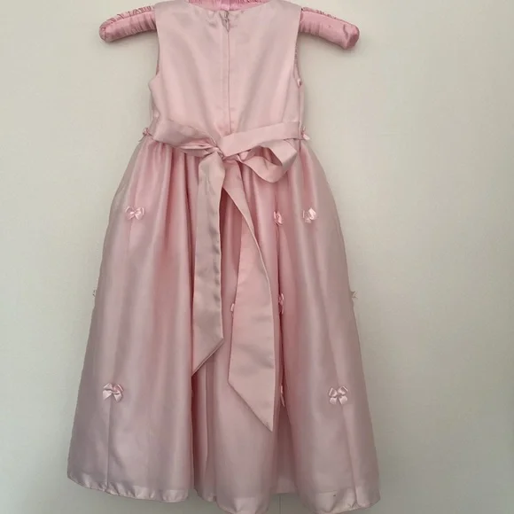 Cinderella Girls Pink Dress Dressy Formal Wedding Flower Girl Easter Zip Size 4 - Picture 4 of 11